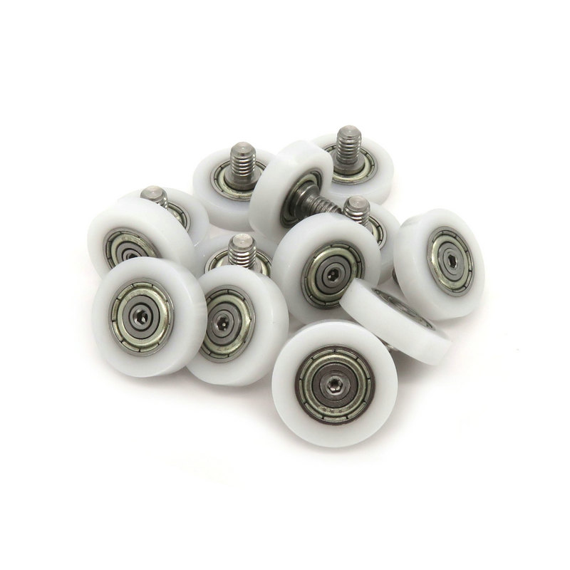 BS62315-4C1L5M4 Mini Plastic covered pulley bearing for Display cabinet M4x15x4